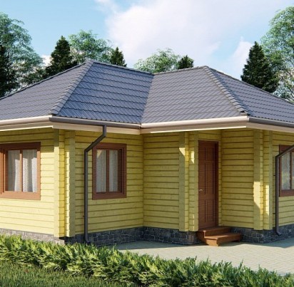 Баня 6500х8000 с тамбуром