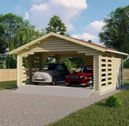 Навес для авто "АЛЕН 3" 6000х5500 мм
